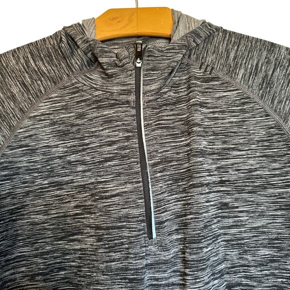 Lululemon Metal Vent Tech Performance 1/4 Zip Pullover Hoodie Long Sleeve Gray L - Picture 4 of 10